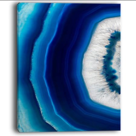 Blue Agate Crystal - Abstract Canvas art print