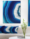 Blue Agate Crystal - Abstract Canvas art print