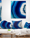 Blue Agate Crystal - Abstract Canvas art print