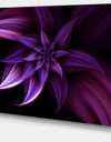 Fractal Flower Purple - Floral Art Canvas Print