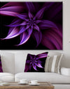 Fractal Flower Purple - Floral Art Canvas Print