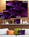 Fractal Flower Purple - Floral Art Canvas Print