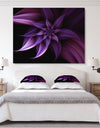 Fractal Flower Purple - Floral Art Canvas Print