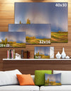 Green Field Under Rainbow Sky - Landscape Photo Canvas Print