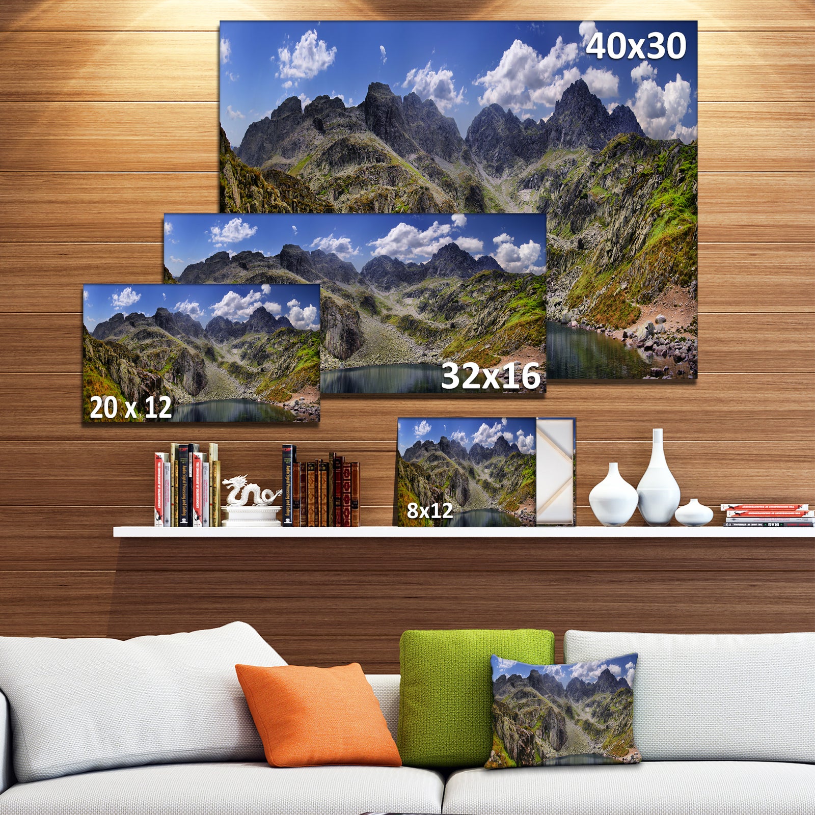 Tatra Mountains Panorama - Landscape Photo Canvas Art Print