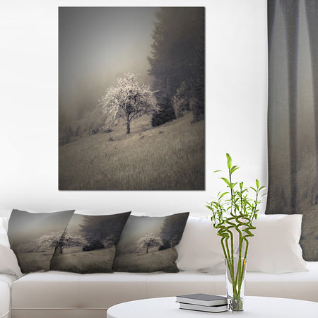 Apple Tree Vintage Style - Landscape Photo Canvas Art Print