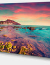 Giallonardo Beach Colorful Sunset - Seashore Photo Canvas Print