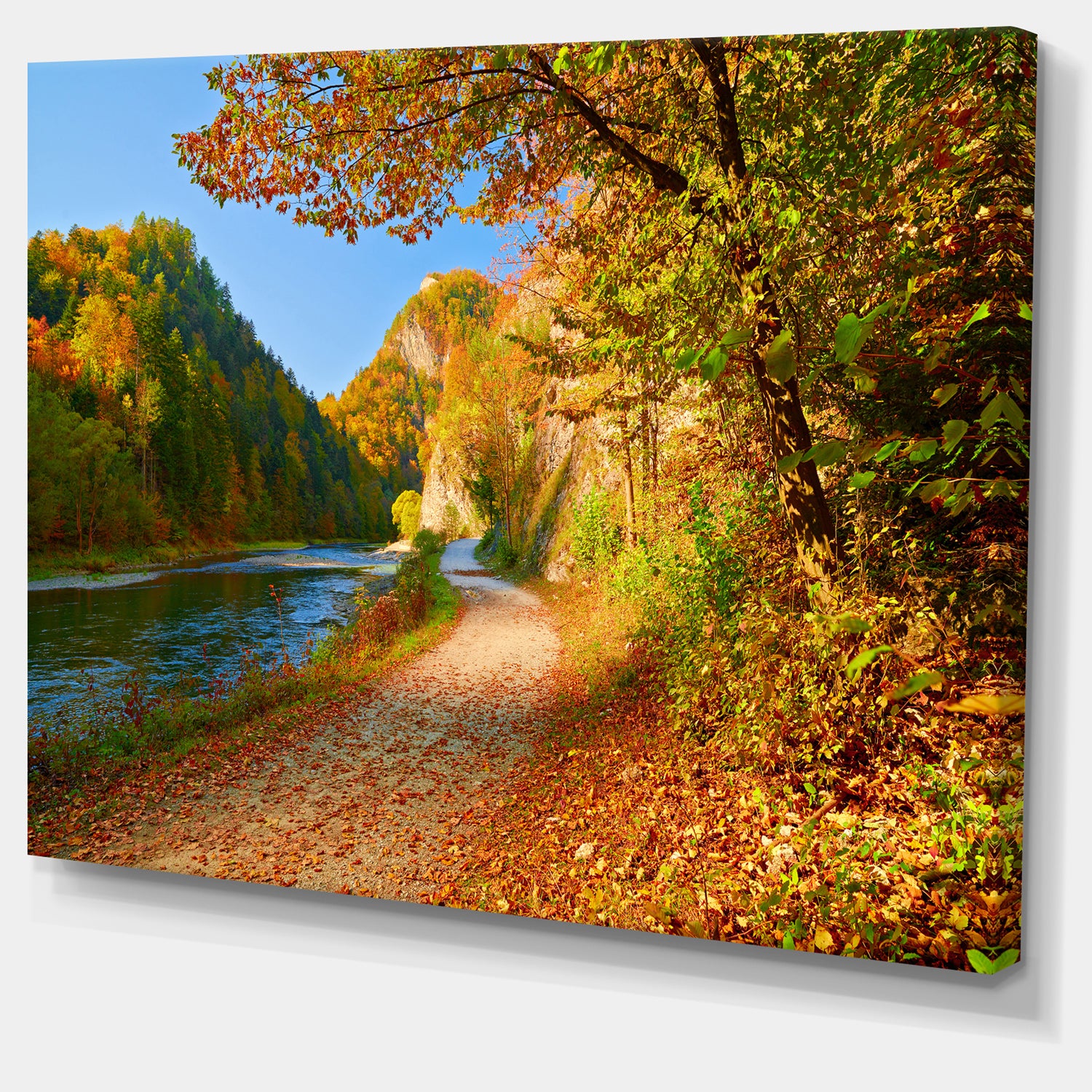 Dunajec River Gorge in Autumn - Landscape Large Wall Art