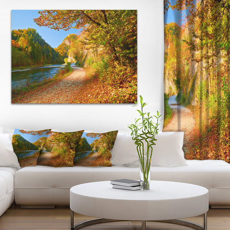 Dunajec River Gorge in Autumn - Landscape Large Wall Art