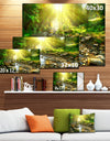 Mountain Stream in Forest - Landscape Photography Canvas Print