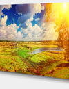 Meadow with Small Flood Sky - Landscape Photo Canvas Artwork