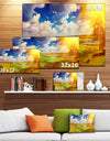 Meadow with Small Flood Sky - Landscape Photo Canvas Artwork