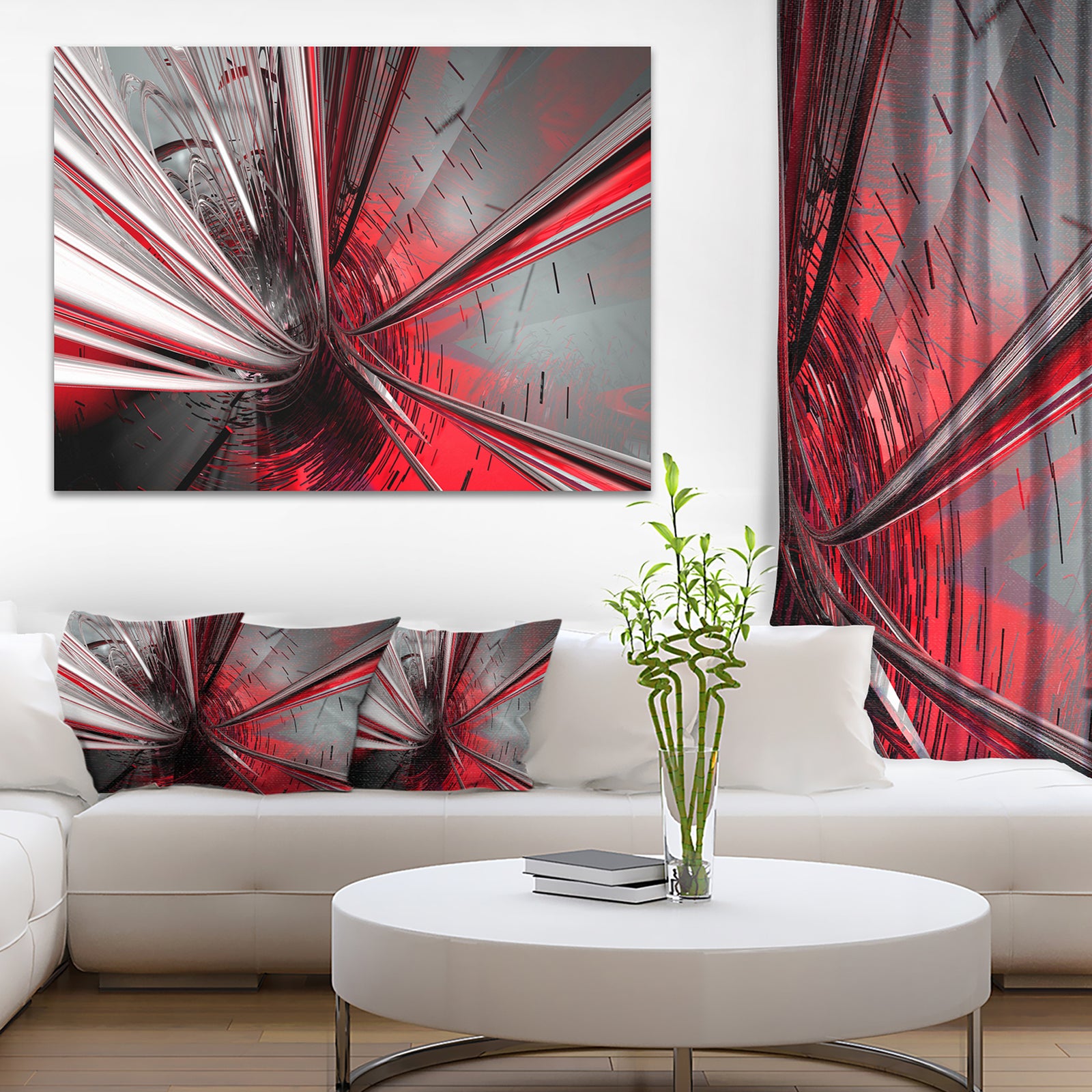 Fractal 3D Deep into Middle - Contemporary Canvas Art Print