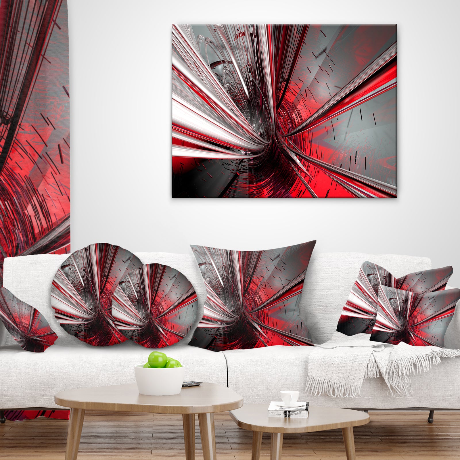 Fractal 3D Deep into Middle - Contemporary Canvas Art Print