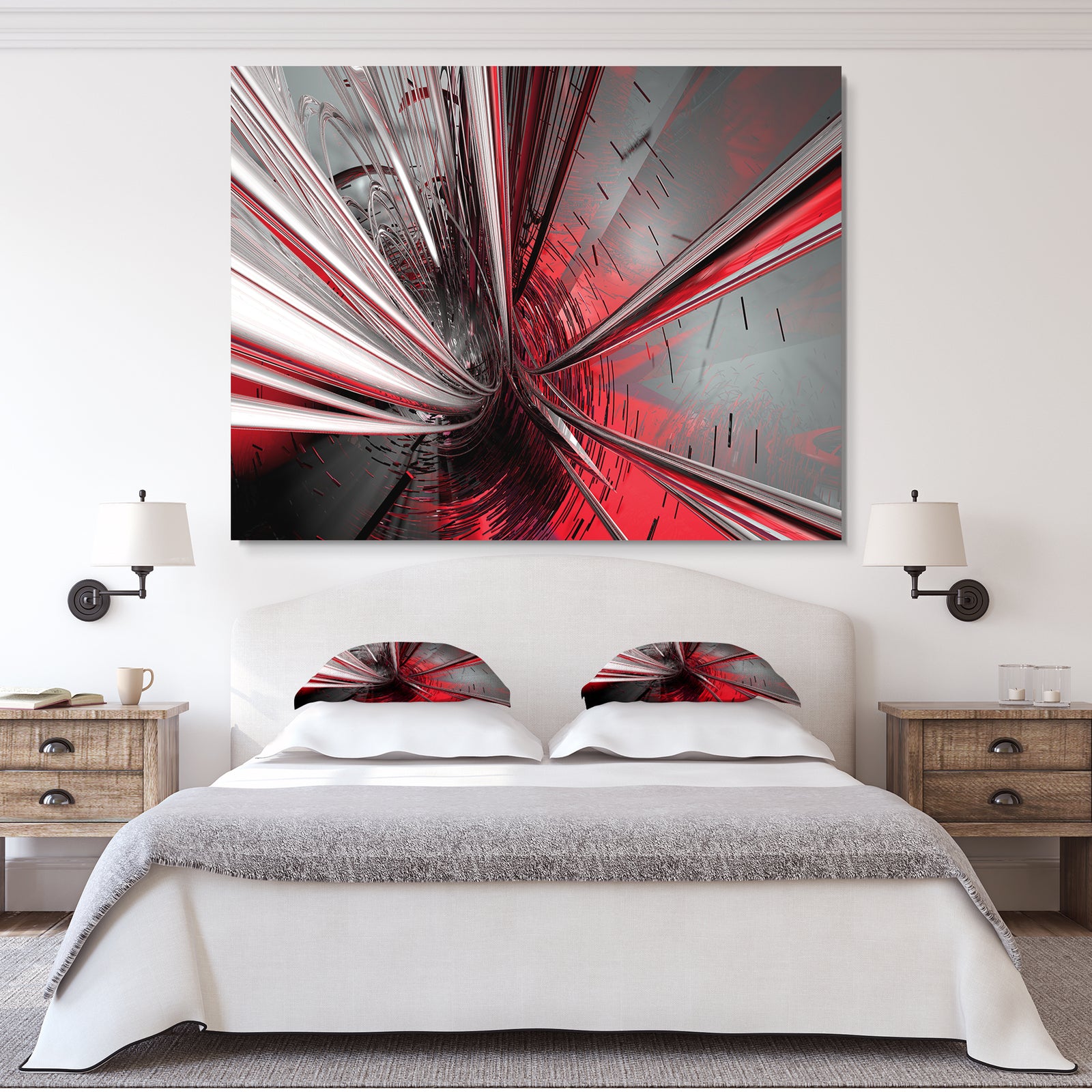 Fractal 3D Deep into Middle - Contemporary Canvas Art Print
