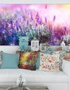 Growing and Blooming Lavender - Floral Canvas Art print