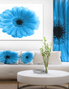 Isolated Blue Flower - Floral Art Canvas Print