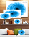 Isolated Blue Flower - Floral Art Canvas Print