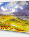 Beautiful Tuscan Hills Italy - Landscape Painting Canvas Print