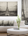 Vintage View of Paris, France - Cityscape Photo Canvas Print