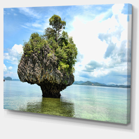 Tree Island in Summer - Landscape Photography Canvas Print