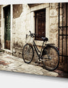 Carbon Loft Bicycle with Shopping Bag - Landscape Photography Canvas Print