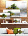 Pine Tree with Reflection - Landscape Photo Canvas Print