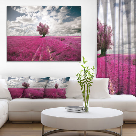 Purple Tree Dreamscape - Landscape Photo Canvas Print