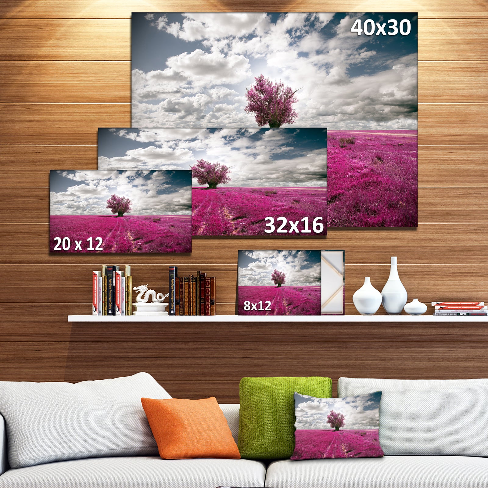 Purple Tree Dreamscape - Landscape Photo Canvas Print
