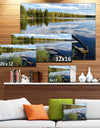 Beautiful Swedish September Lake - Landscape Photo Canvas Print