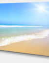 Sun Over Tropical Beach - Seashore Photo Canvas Art Print