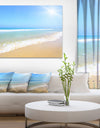 Sun Over Tropical Beach - Seashore Photo Canvas Art Print