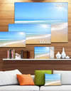 Sun Over Tropical Beach - Seashore Photo Canvas Art Print