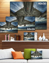 Plane Over Beach and Sea - Seashore Photography Canvas Print