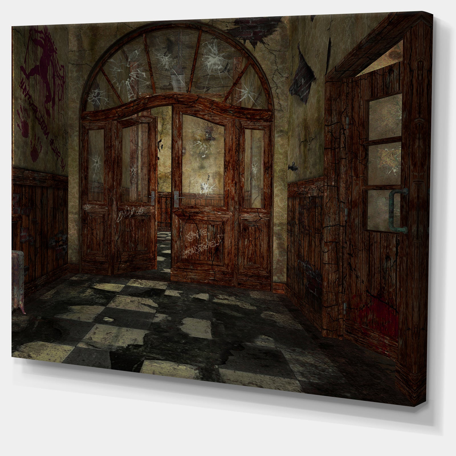 Abandoned Interior - Landscape Painting Canvas Artwork Print