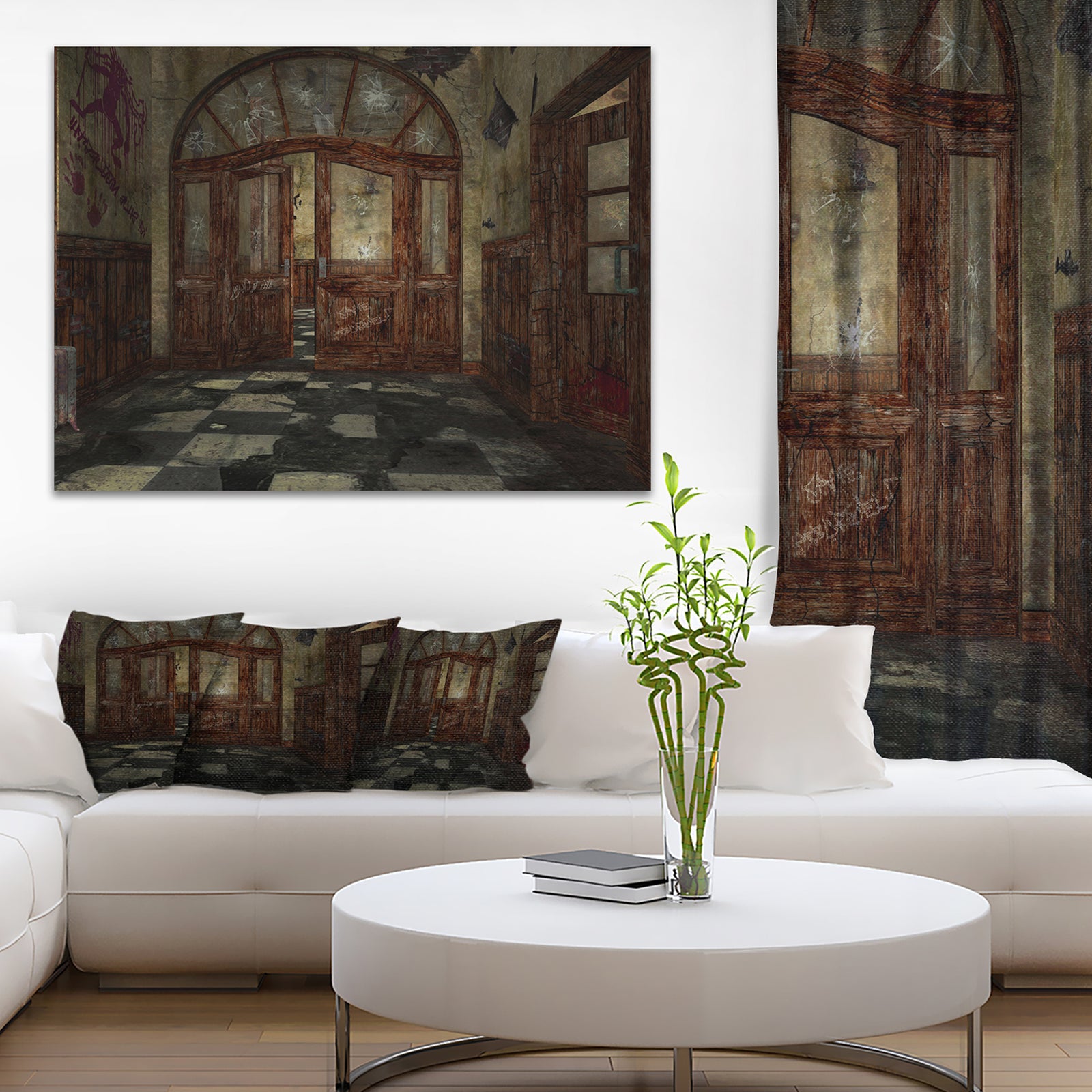 Abandoned Interior - Landscape Painting Canvas Artwork Print