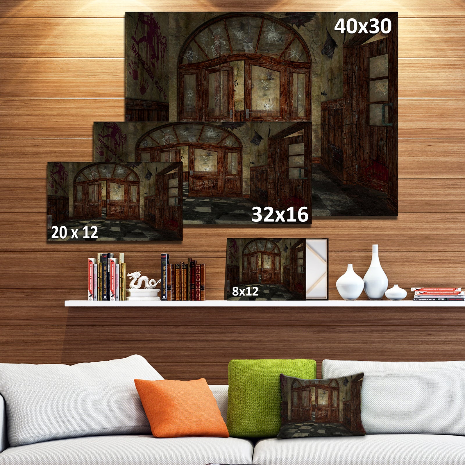 Abandoned Interior - Landscape Painting Canvas Artwork Print