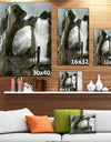 Large Trunk with Waterfall - Landscape Art Canvas Print