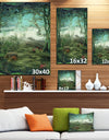Green Forest Glade - Landscape Art Canvas Print