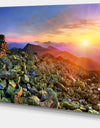 Bright Sun in Carpathian Mountains - Landscape Photo Canvas Print