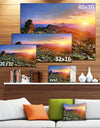 Bright Sun in Carpathian Mountains - Landscape Photo Canvas Print
