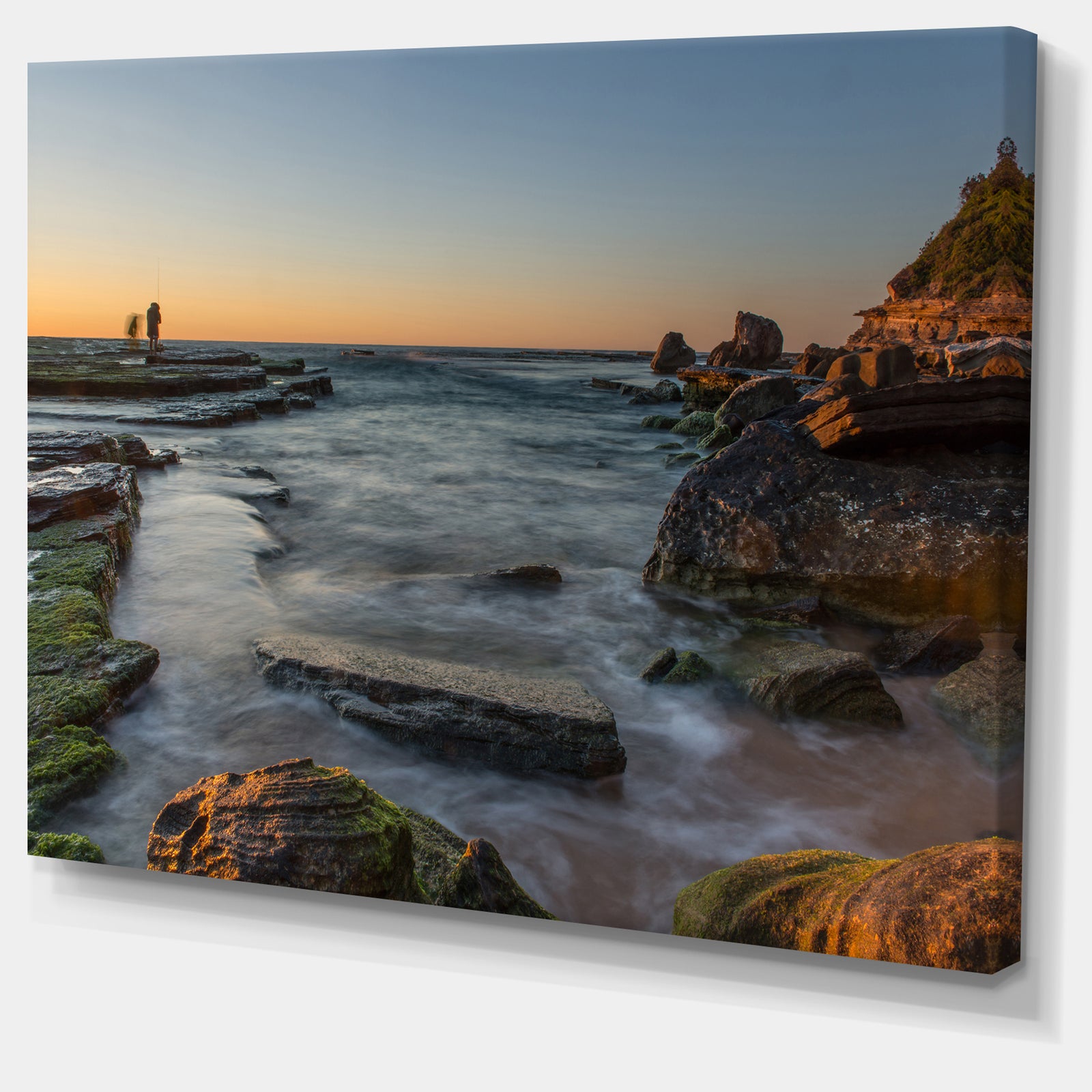 Sydney Sunrise Over Seashore - Seashore Canvas Wall Artwork