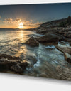 Sydney Beach with Bright Sunset - Seashore Canvas Wall Artwork