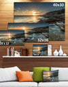 Sydney Beach with Bright Sunset - Seashore Canvas Wall Artwork