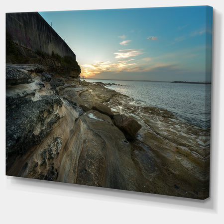 Rocky Sydney Beach View - Seashore Canvas Wall Artwork