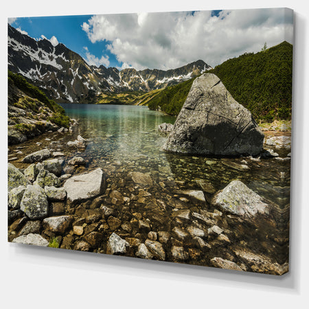 Pond in Five Lakes Valley - Landscape Art Print Canvas