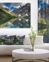 Reflection of Mountain Peaks - Landscape Art Print Canvas