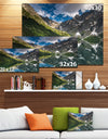 Reflection of Mountain Peaks - Landscape Art Print Canvas