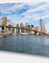 Summer Day Brooklyn Bridge - Cityscape Canvas print