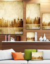 New York Skyline Grunge View - Cityscape Canvas print